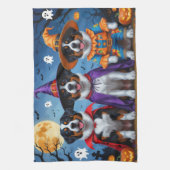 Greater Swiss Mountain Dog Pumpkin Halloween Funny Geschirrtuch (Vertikal)