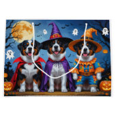 Greater Swiss Mountain Dog Pumpkin Halloween Funny Große Geschenktüte (Vorderseite)