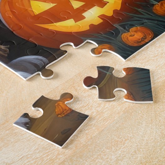 Greater Swiss Mountain Dog Pumpkin Halloween Funny Puzzle (Seite)