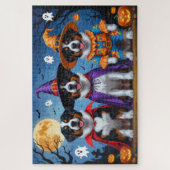 Greater Swiss Mountain Dog Pumpkin Halloween Funny Puzzle (Vertikal)