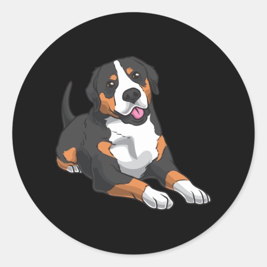 Greater Swiss Mountain Dog Runder Aufkleber (Vorderseite)