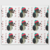 Greater Swiss Mountain Dog Santa Paws Geschenkpapier (Flach)
