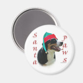 Greater Swiss Mountain Dog Santa Paws Magnet (Vorderseite/Rückseite)
