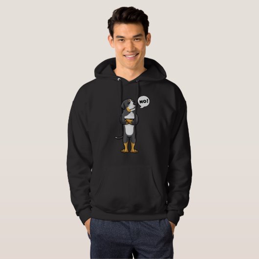 Greater Swiss Mountain Dog Stubborn Dog Hoodie (Vorne ganz)