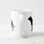 Greater Swiss Mountain Dog Swissy Silhouetten Jumbo-Tasse (Rückseite)