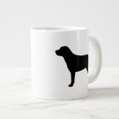 Greater Swiss Mountain Dog Swissy Silhouetten Jumbo-Tasse (Vorderseite Rechts)