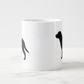 Greater Swiss Mountain Dog Swissy Silhouetten Jumbo-Tasse (Vorderseite)