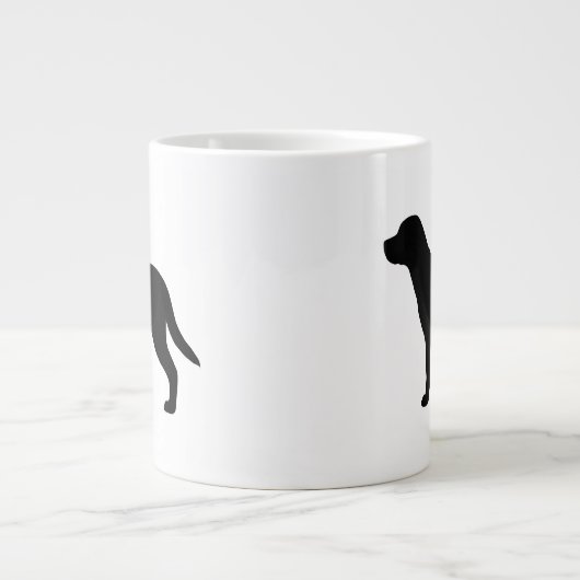 Greater Swiss Mountain Dog Swissy Silhouetten Jumbo-Tasse (Vorderseite)