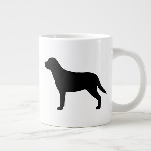 Greater Swiss Mountain Dog Swissy Silhouetten Jumbo-Tasse (Rechts)