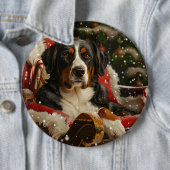 Greater Swiss Mountain Dog Weihnachten Button (Beispiel)