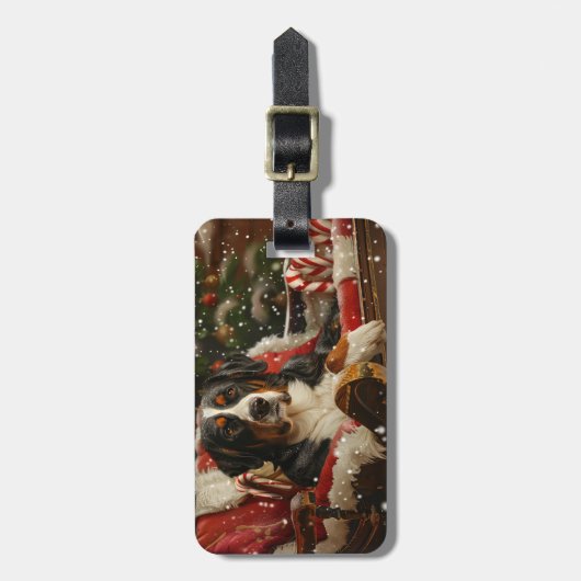 Greater Swiss Mountain Dog Weihnachten Gepäckanhänger (Vorderseite vertikal)