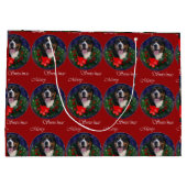 Greater Swiss Mountain Dog Weihnachten Große Geschenktüte (Rückseite)