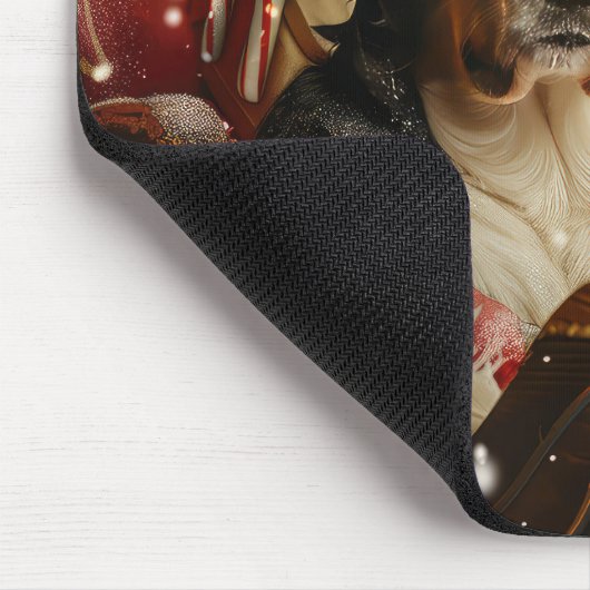 Greater Swiss Mountain Dog Weihnachten Mousepad (Ecke)