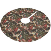 Greater Swiss Mountain Dog Weihnachten Polyester Weihnachtsbaumdecke (Schrägansicht)