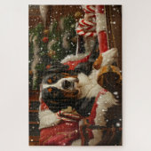Greater Swiss Mountain Dog Weihnachten Puzzle (Vertikal)