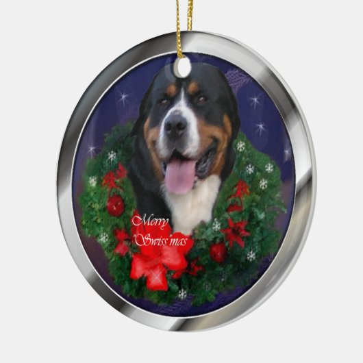 Greater Swiss Mountain Dog Weihnachtsschmuck (Links)