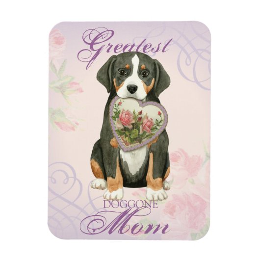 Greater Swiss Mountain Hund Herzliche Mama Magnet (Vertikal)
