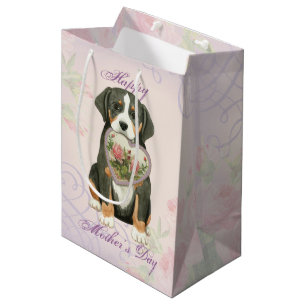 Greater Swiss Mountain Hund Herzliche Mama Mittlere Geschenktüte