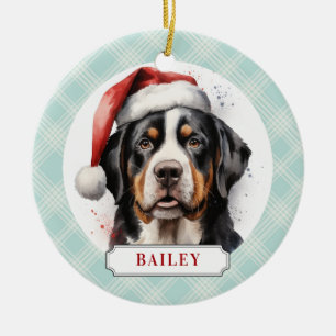 Greater Swiss Mountain Hund Keramik Circle Ornamen Ornament
