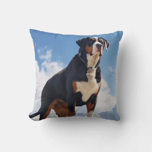 Greater Swiss Mountain Hund Kissen (Vorderseite)