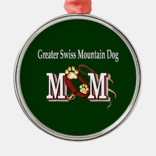 Greater Swiss Mountain Hund Mama Geschenke Silbernes Ornament