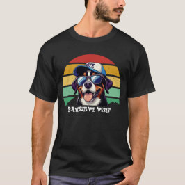 Greater Swiss Mountain Hund mit einer Mütze T-Shirt