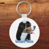 Greater Swiss Mountain Hund Name Schlüsselanhänger (Vorderseite)