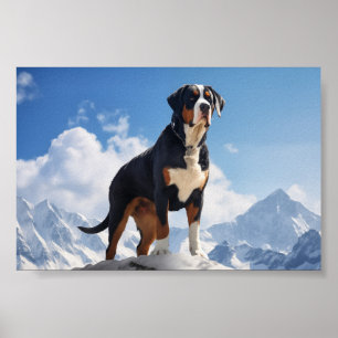 Greater Swiss Mountain Hund Poster