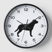 Greater Swiss Mountain Hund Silhouette Uhr (Vorderseite)