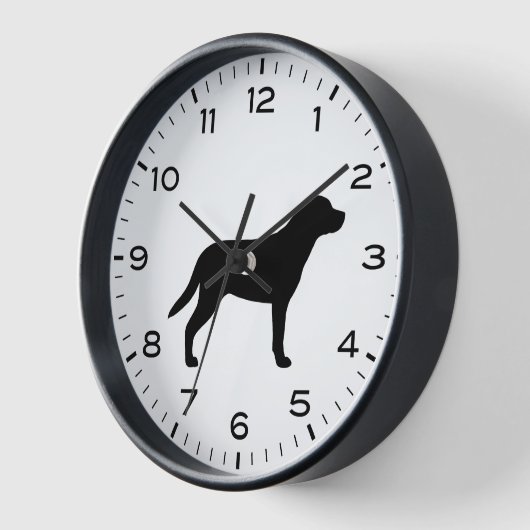 Greater Swiss Mountain Hund Silhouette Uhr (Winkel)
