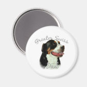 Greater Swiss Mountain Hund Vater 2 Magnet (Vorderseite/Rückseite)