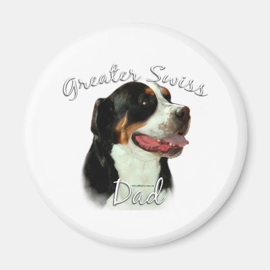 Greater Swiss Mountain Hund Vater 2 Magnet (Vorne)