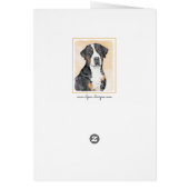 Greater Swiss Mountain Hunde Malerei - Originelle  (Hinten)