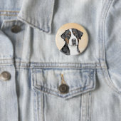 Greater Swiss Mountain Hunde Malerei - Originelle  Button (Beispiel)