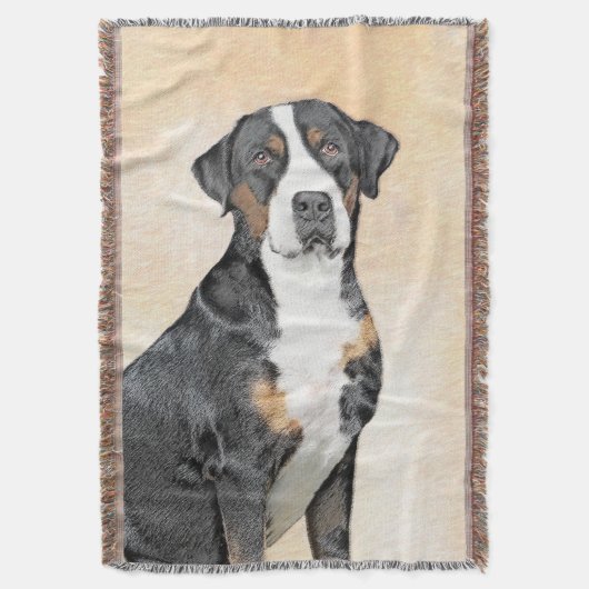 Greater Swiss Mountain Hunde Malerei - Originelle Decke (Vorderseite Vertikal)