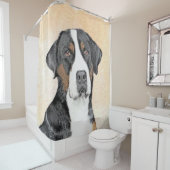 Greater Swiss Mountain Hunde Malerei - Originelle  Duschvorhang (Beispiel)