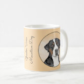 Greater Swiss Mountain Hunde Malerei - Originelle  Kaffeetasse (VorderseiteRechts)