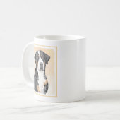 Greater Swiss Mountain Hunde Malerei - Originelle Kaffeetasse (Vorderseite Links)