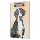 Greater Swiss Mountain Hunde Malerei - Originelle  Klemmbrett (Links)