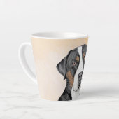 Greater Swiss Mountain Hunde Malerei - Originelle Milchtasse (Linke Ecke)
