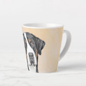Greater Swiss Mountain Hunde Malerei - Originelle Milchtasse (Rechte Ecke)