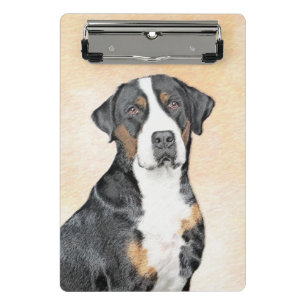 Greater Swiss Mountain Hunde Malerei - Originelle Mini Klemmbrett
