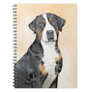 Greater Swiss Mountain Hunde Malerei - Originelle Notizblock
