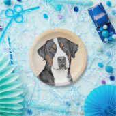 Greater Swiss Mountain Hunde Malerei - Originelle Pappteller (Party)