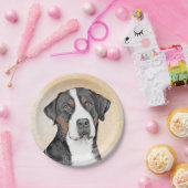 Greater Swiss Mountain Hunde Malerei - Originelle Pappteller (Party)