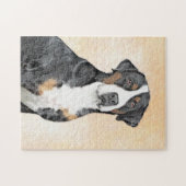 Greater Swiss Mountain Hunde Malerei - Originelle Puzzle (Horizontal)