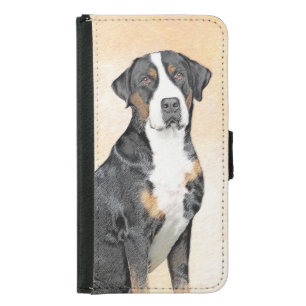Greater Swiss Mountain Hunde Malerei - Originelle  Geldbeutel Hülle Für Das Samsung Galaxy S5