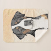 Greater Swiss Mountain Hunde Malerei - Originelle Sherpadecke (Vorderseite (Horizontal))