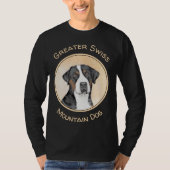 Greater Swiss Mountain Hunde Malerei - Originelle T-Shirt (Vorderseite)