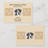 Greater Swiss Mountain Hunde Malerei - Originelle  Visitenkarte (Vorne/Hinten)